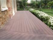 KIT Complet Terrasse Bois Composite CLASSIC - Marron Chocolat - 26x140x2200 mm